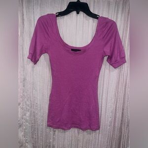 Express Purple Fitted top
